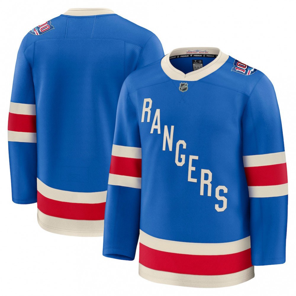 Men's New York Rangers Blue Centennial Premium Jersey-Pro Kit Vault | Brand New 26/27 Sports Jerseys